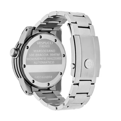 Fondello inciso Vespucci Firenze, Mareoceano 500 braccia, movimento svizzero automatico