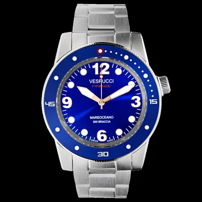 Mareoceano 44 Blu con bracciale in acciaio